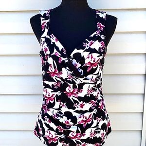 White House Black Market Sleeveless Floral Cami Tank